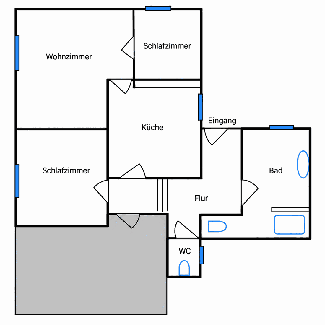 Grundriss EG-Wohnung